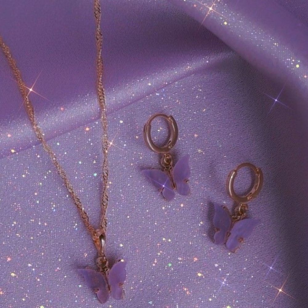Jewelry set 💜🦋💜🦋 - Picture 2 of 4